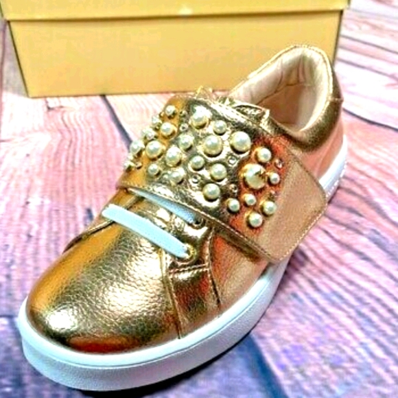 Michael Kors Other - Michael Kors 9 Kids Rose Gold Metallic Sneaker